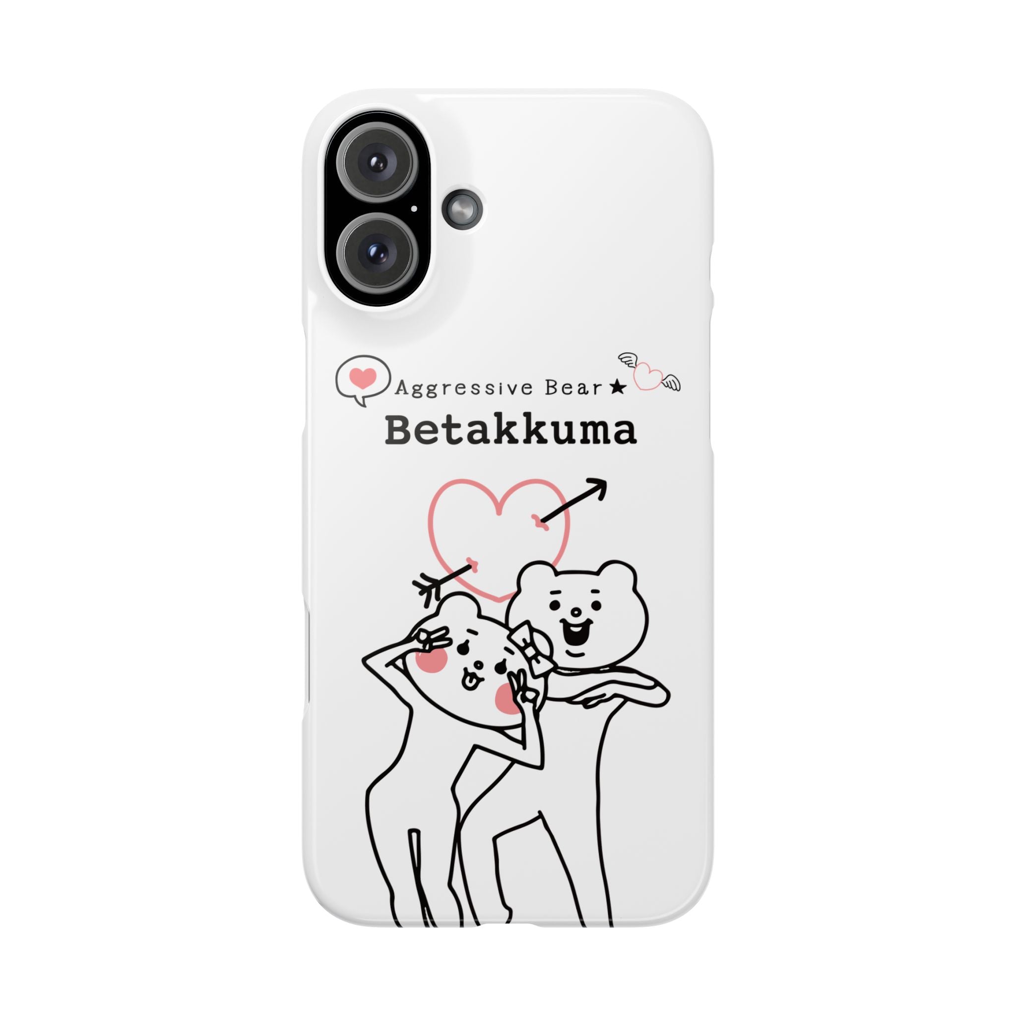 Betakkuma Arrow Heart Phone Case